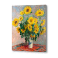 Bouquet of Sunflowers by Claude Monet Famous Painting Artwork Canvas Print