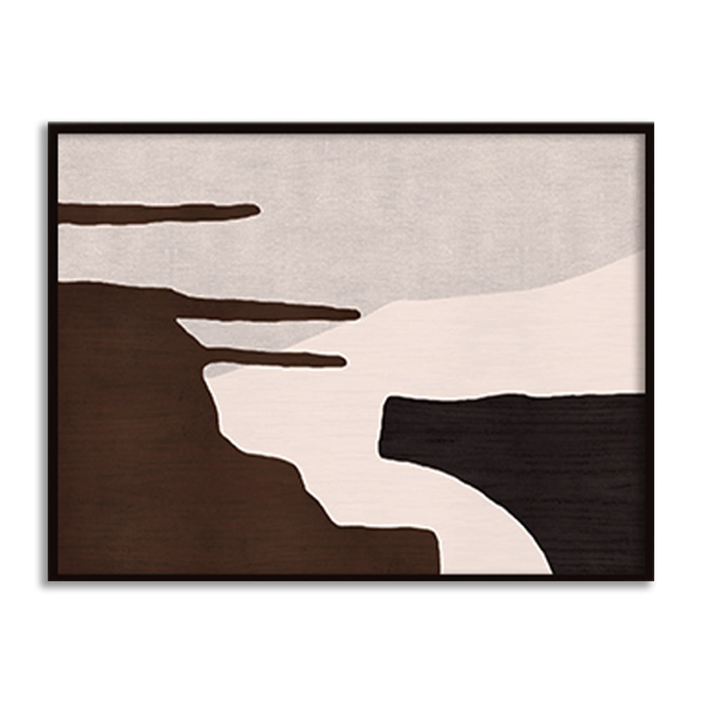 Brown Drip Wall Art | Abstract Canvas Painting for Wall | Wall Decor | Wall Painting