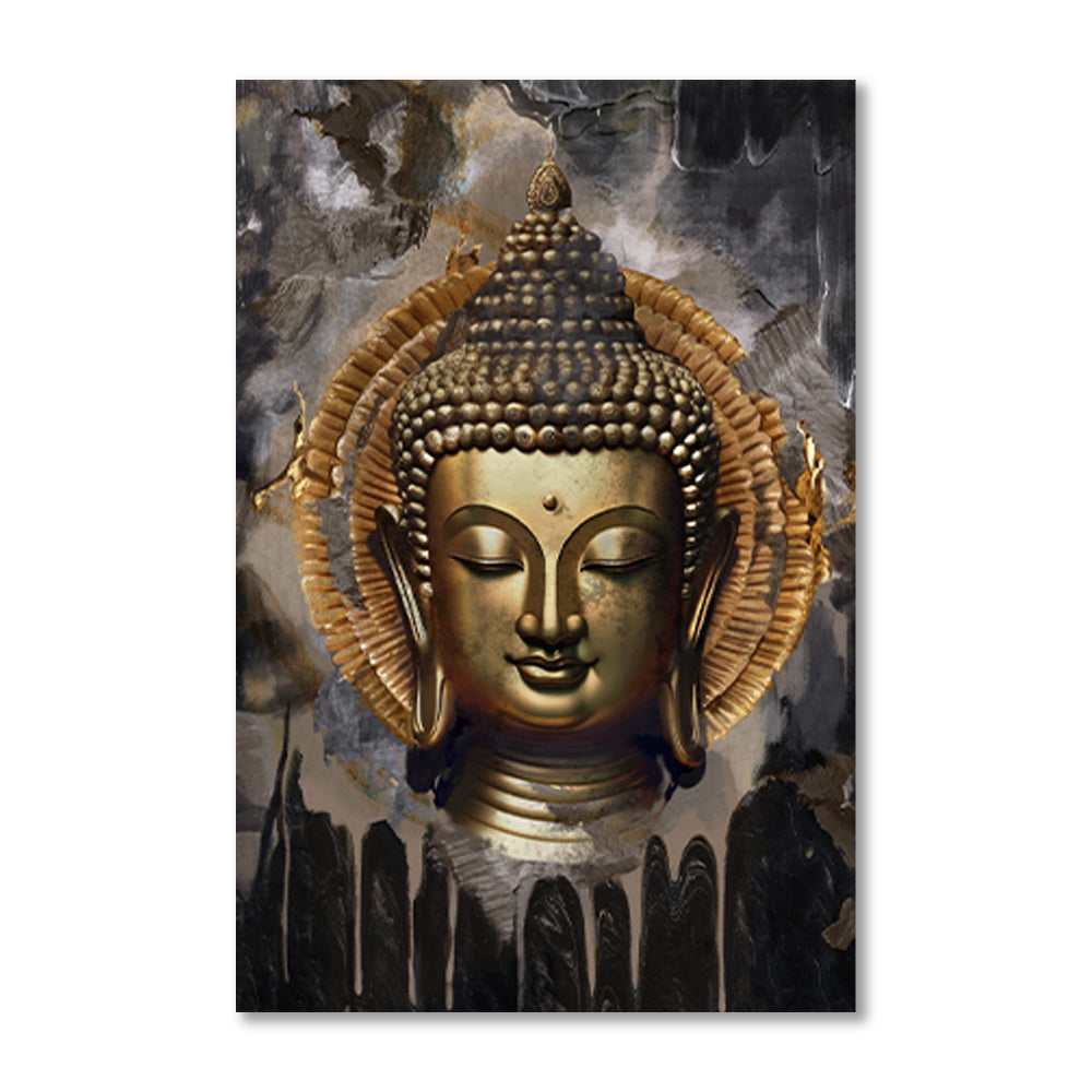 Buddha 2 Traditional Artwork Canvas Print for Wall