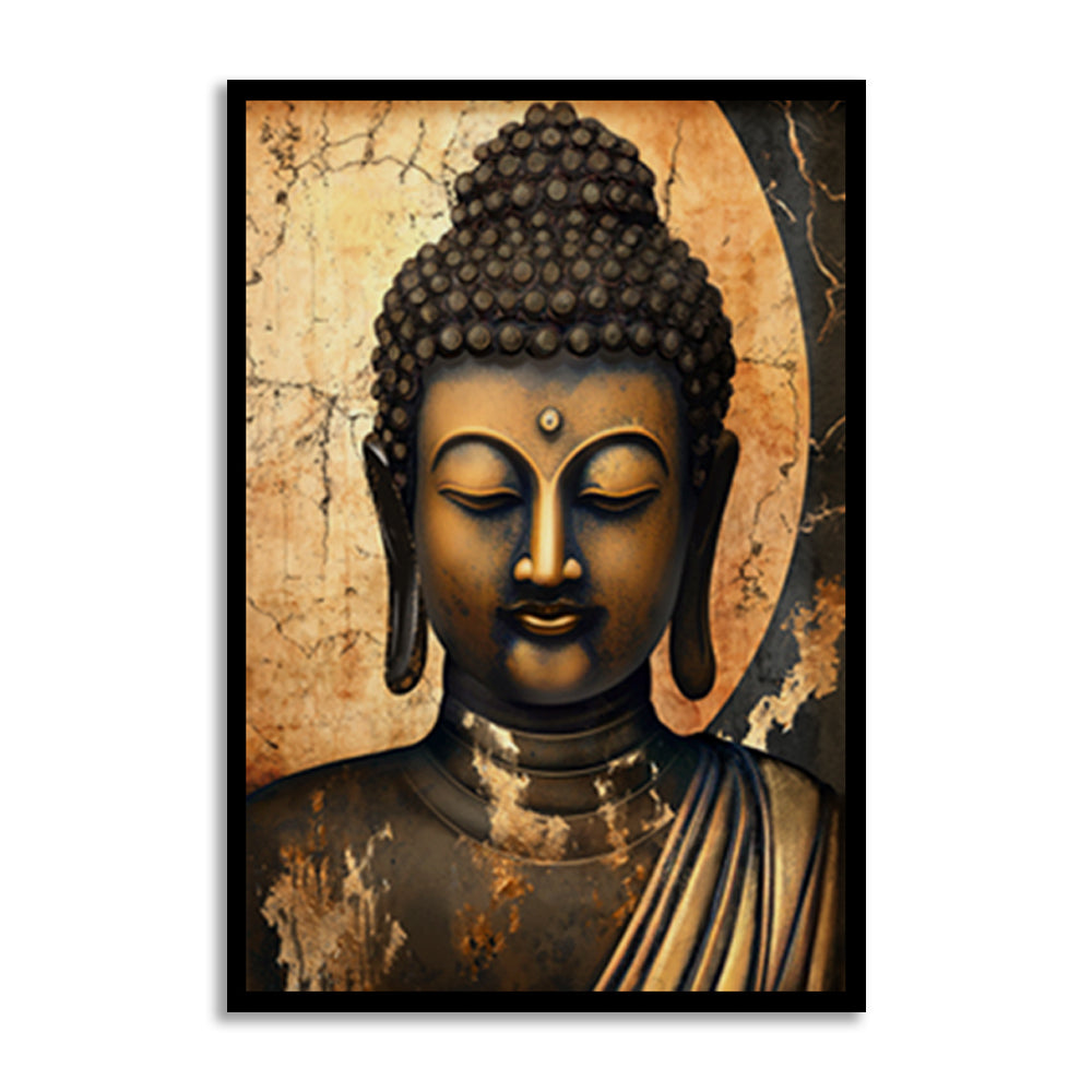 Buddha 4 Traditional Artwork Canvas Print for Wall