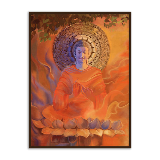 Buddha 5 Traditional Wall Artwork | Canvas Painting for Wall | Wall Decor | Wall Painting for Living Room | Bedroom