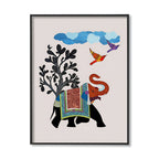Contemporary Gond Art No. 1 – Traditional Artwork Canvas Print for Wall