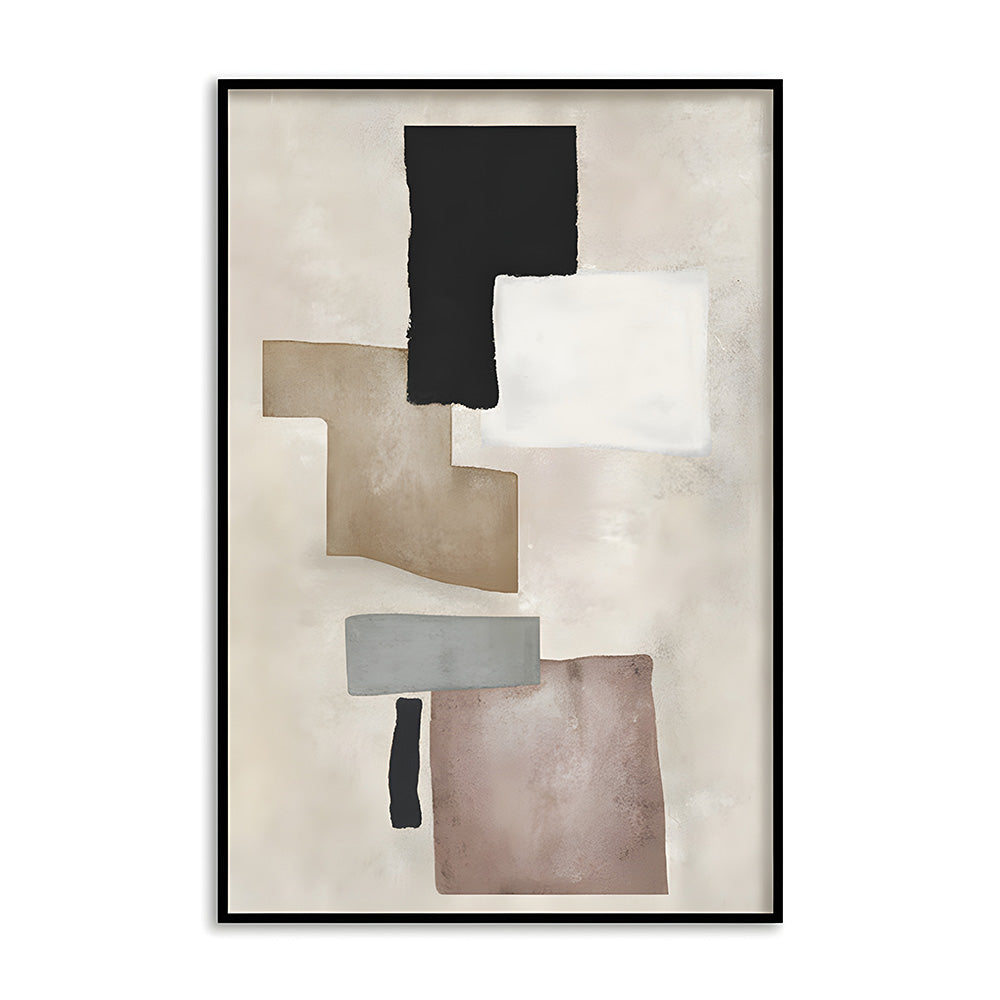 Dissonant Balance Abstract Canvas Wall Art Print
