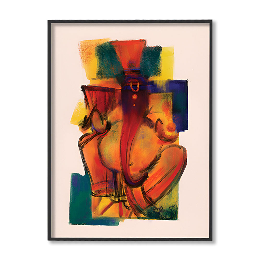 Ganesha 1 Traditional Artwork Canvas Print for Wall