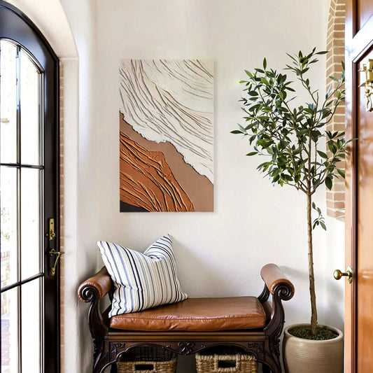 Earthen Drapes – Textured Drapery Art