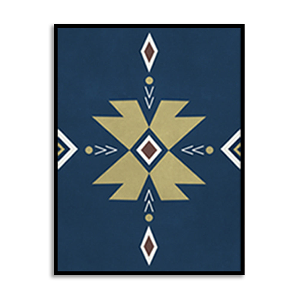 Earthy Geometric Aztec 1 Pop Artwork | Scandinavian Wall Artwork | Abstract Canvas Painting for Wall | Wall Decor | Wall Painting