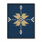 Earthy Geometric Aztec No. 1 – Scandinavian Canvas Art Print