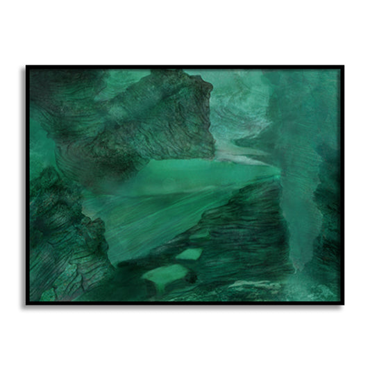 Emerald Echoes | Abstract Canvas Painting for Wall | Wall Decor | Wall Painting