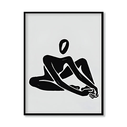 Female Form 2 Black and White Wall Artwork