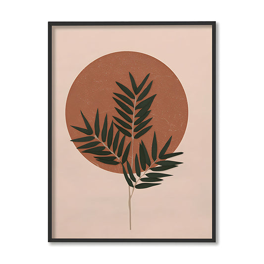 Fern & Sun Scandinavian Canvas Wall Art Print