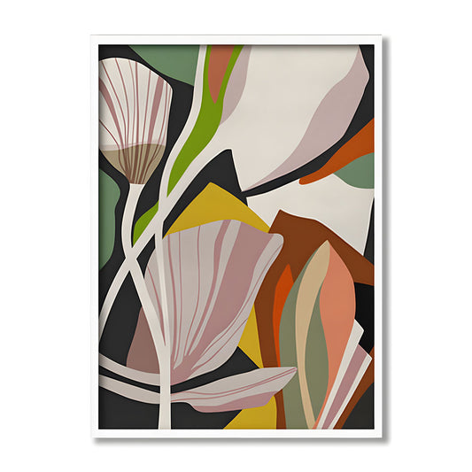 Floral Bed 2 Abstract Canvas Wall Art Print