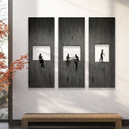 Framed Moments – Sculptural Narrative Panel Set