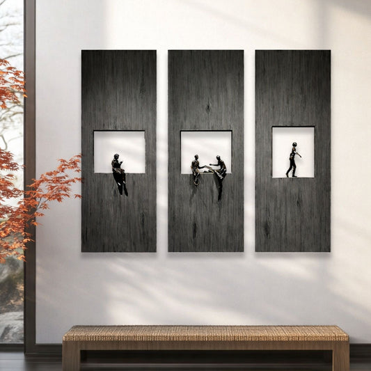 Framed Moments – Sculptural Narrative Panel Set