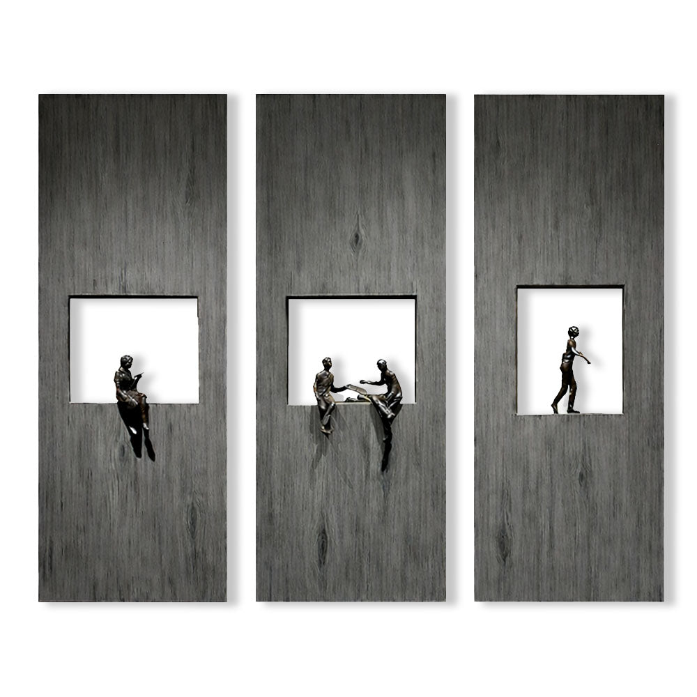 Framed Moments – Sculptural Narrative Panel Set