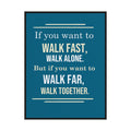Teamwork & Leadership Motivational Pop Artwork Canvas Print for Office