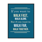 Teamwork & Leadership Motivational Pop Artwork Canvas Print for Office