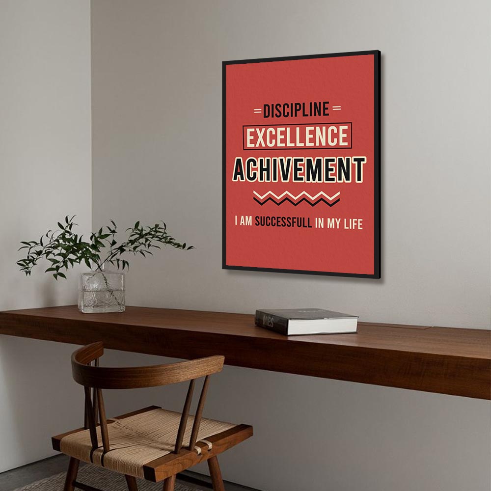 Motivational Typography Pop Artwork Canvas Print for Wall