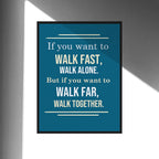 Teamwork & Leadership Motivational Pop Artwork Canvas Print for Office