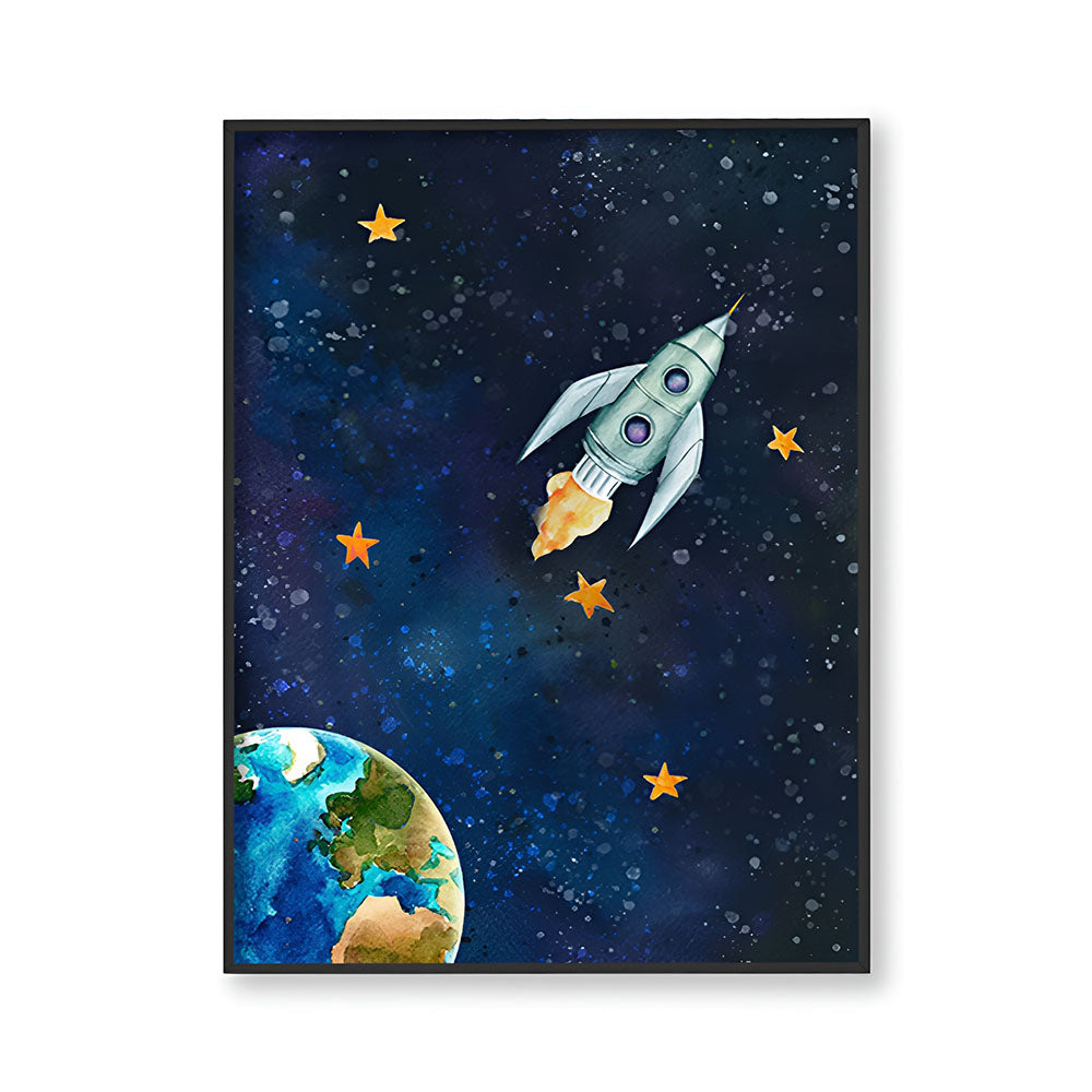 Galaxy 1 Wall Art Canvas Print for Kids Room