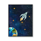 Galaxy No. 1 – Wall Art Canvas Print for Kids Room
