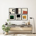 Bold Shapes Canvas Painting Gallery Wall Art for Home Decor