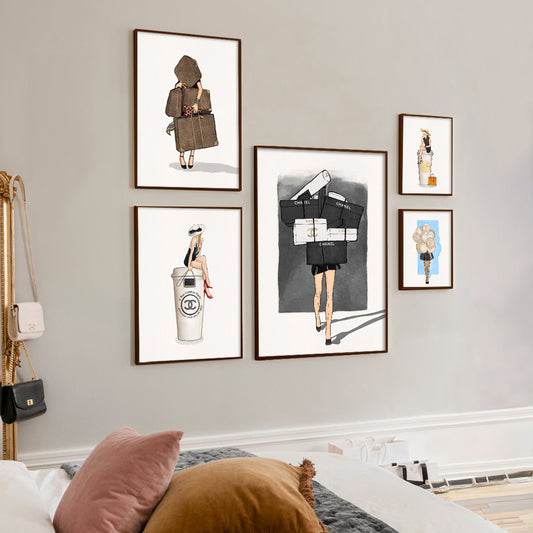 Boss Lady Gallery Wall Wall Art for Home Decor| Canvas Painting for Wall Art | Wall Decor | Wall Painting for Cafe, Restaurant, Living Room, Home Decor