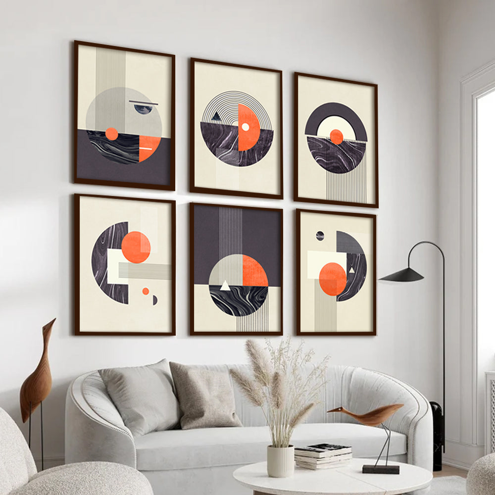 Shapes and Forms Canvas Painting Gallery Wall Art