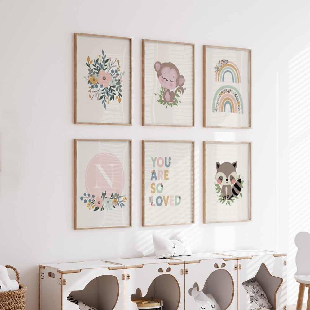 Color and Cradle Canvas Painting Gallery Wall Art