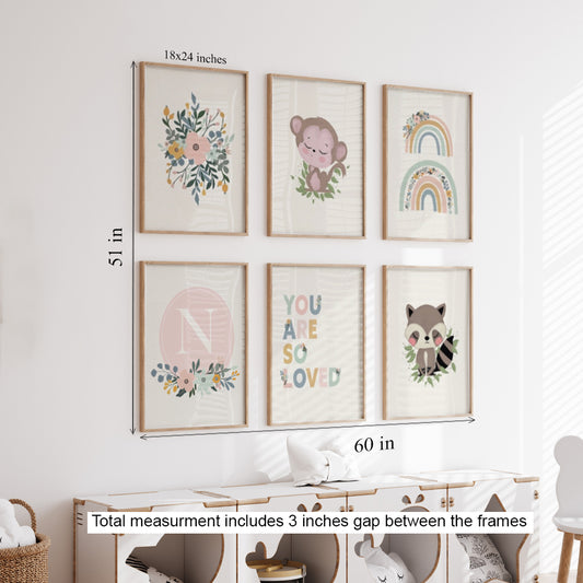 Color and Cradle Canvas Painting Gallery Wall Art