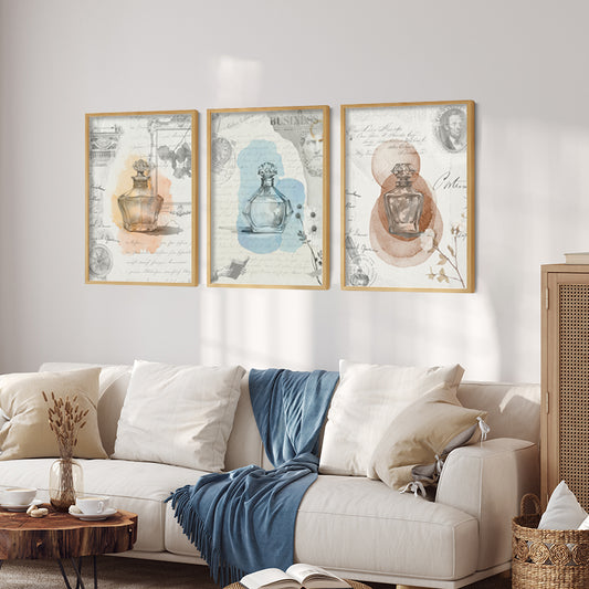 Fragrance and Feelings Canvas Painting Gallery Wall Art for Home Decor