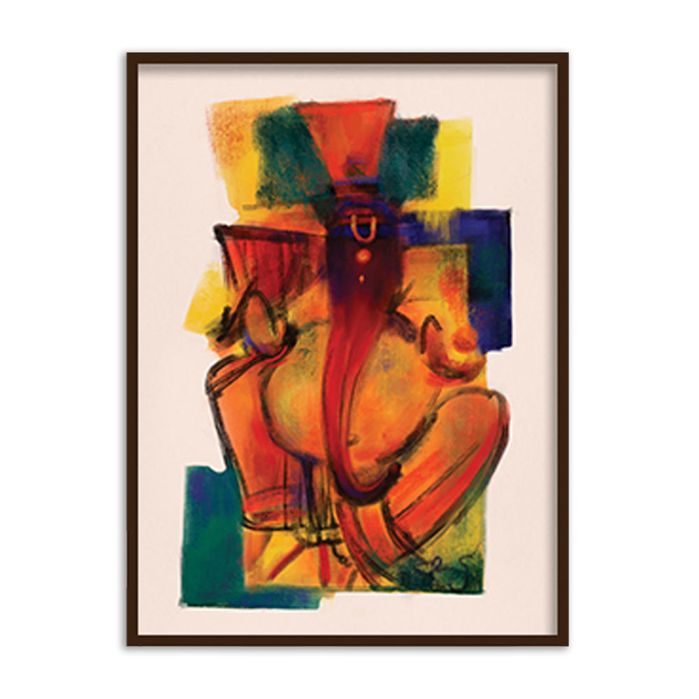 Ganesha 1 Traditional Wall Artwork | Canvas Painting for Wall | Wall Decor | Wall Painting for Living Room | Bedroom