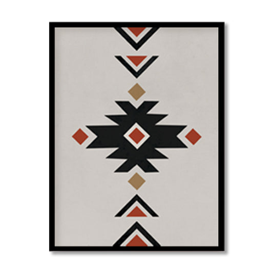 Geometric Rustic Aztec 1  Pop Artwork | Scandinavian Wall Artwork | Abstract Canvas Painting for Wall | Wall Decor | Wall Painting