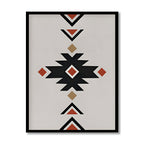 Geometric Rustic Aztec No. 1 – Scandinavian Canvas Wall Art Print