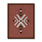Geometric Rustic Aztec No. 2 – Scandinavian Canvas Wall Art Print