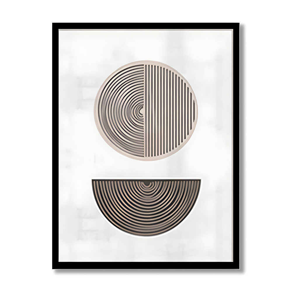 Geometric Shapes 2 Abstract Canvas Wall Art Print