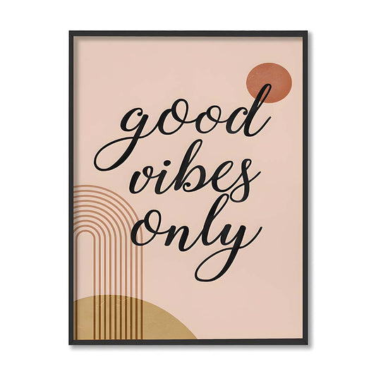 Good Vibes Scandinavian Canvas Wall Art Print