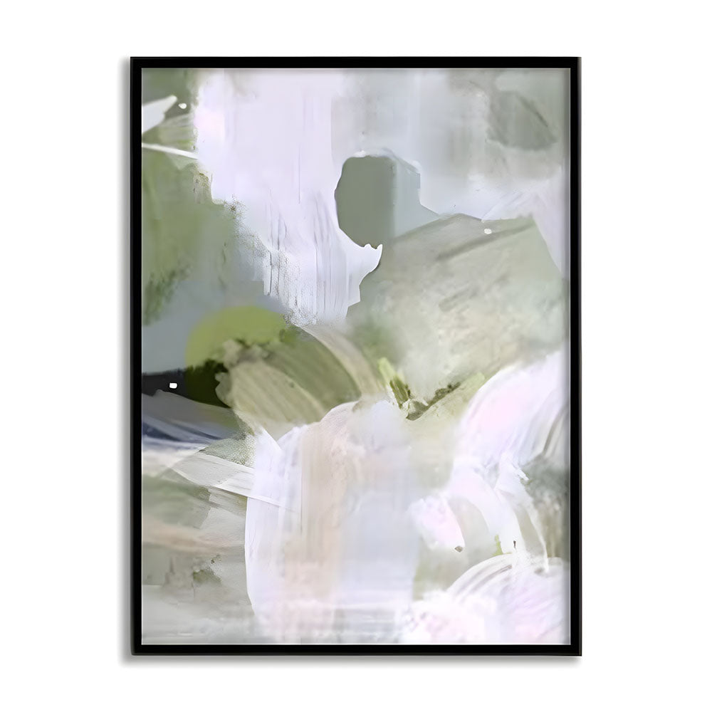 Green Hues 1 Abstract Canvas Wall Art Print