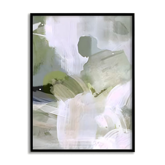 Green Hues 1 Abstract Canvas Wall Art Print