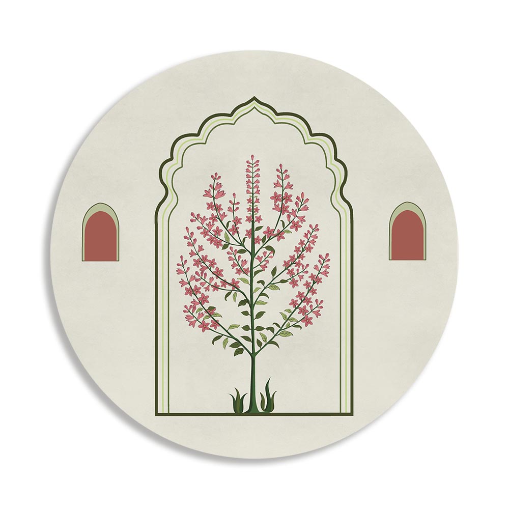 Grove 11 (Round) Canvas Nature Art Print for Wall