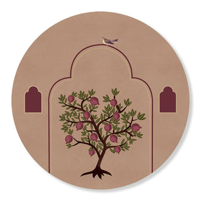 Grove 4 (Round) Nature Art Canvas Print for Wall