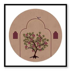 Grove 4 (Square) Canvas Nature Art Print for Wall