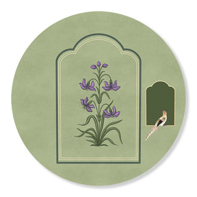 Grove 5 (Round) Nature Art Canvas Print for Wall
