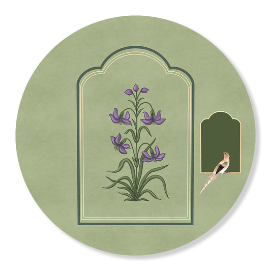 Grove 5 (Round) Nature Art Canvas Print for Wall