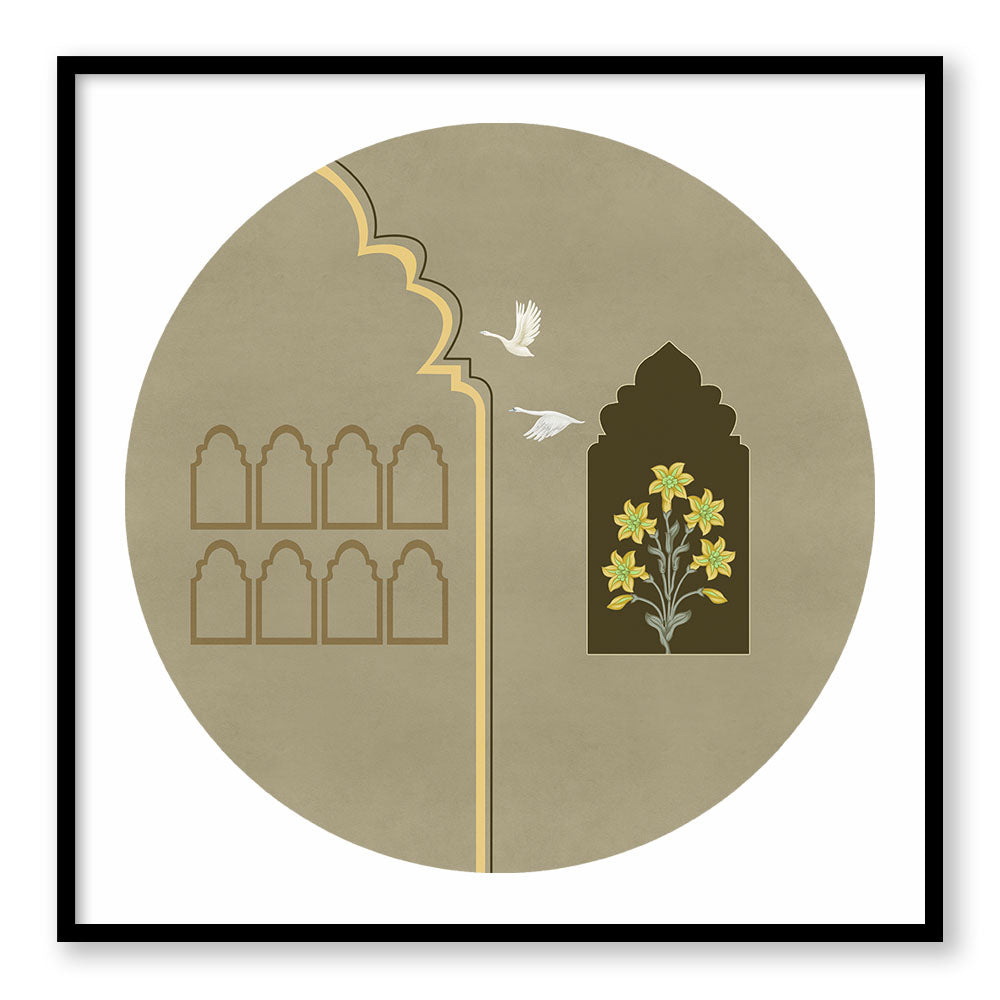 Grove 6 (Square) Nature Art Canvas Print for Wall