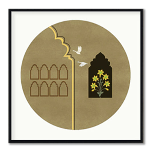 Grove 6 (Square) Wall Artwork  Home Decor | Nature Canvas Painting for Wall | Wall Decor | Wall Painting