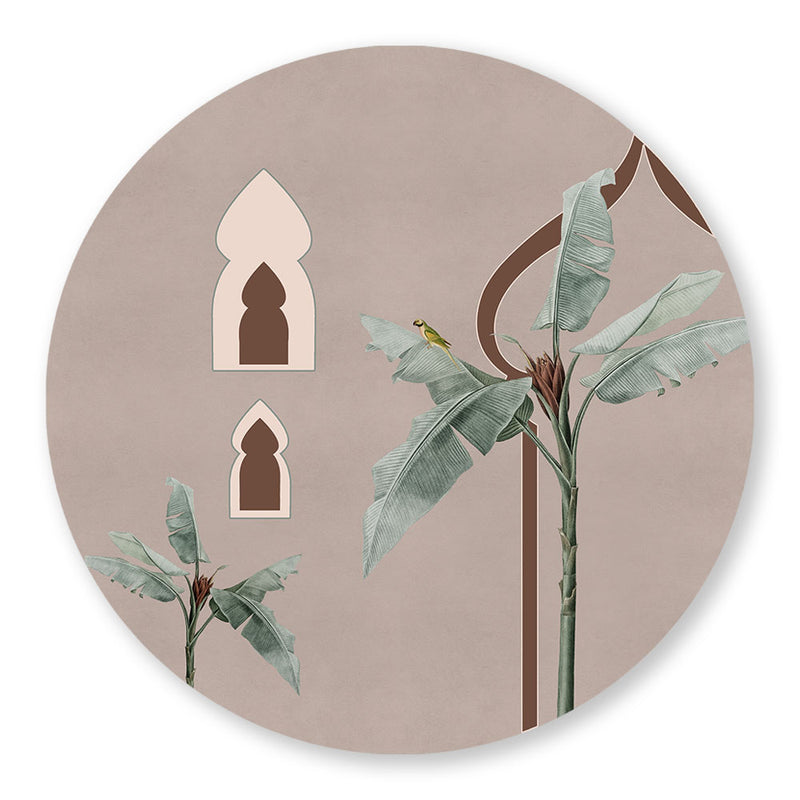 Grove 7 (Round) Nature Artwork Canvas Print for Wall