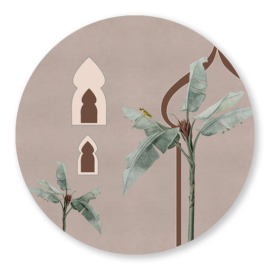 Grove 7 (Round) Nature Artwork Canvas Print for Wall