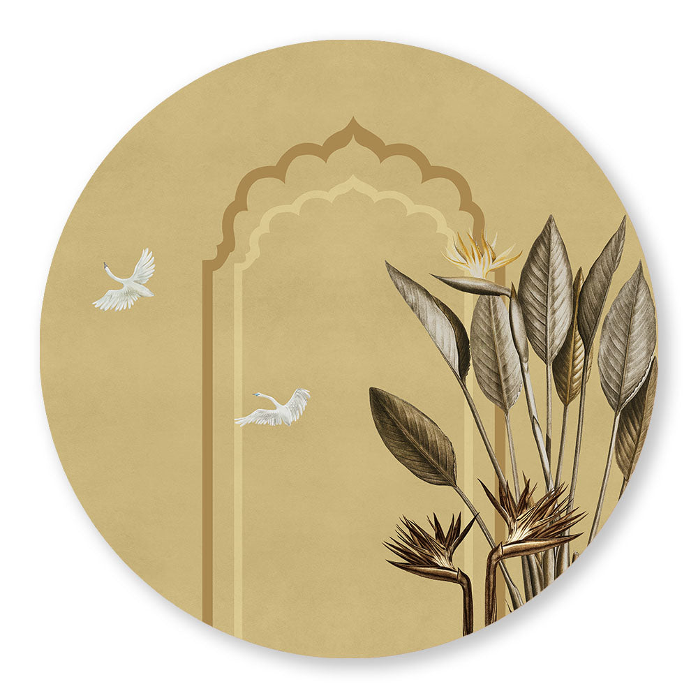 Grove 8 (Round) Canvas Nature Art Print for Wall