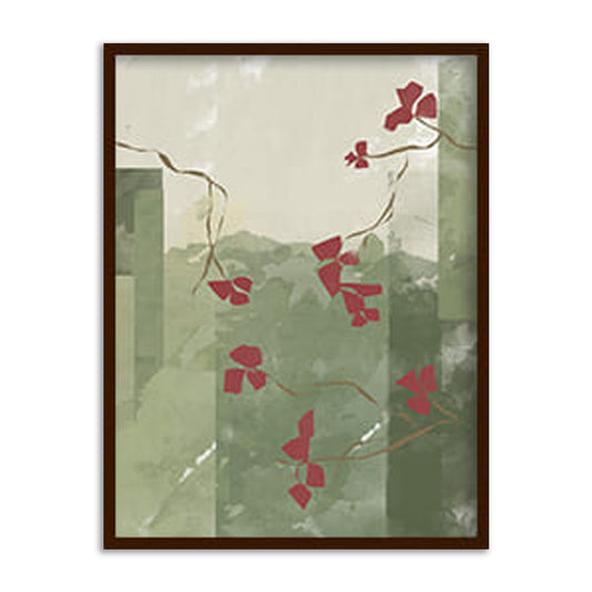 Gulmohar 1  Wall Art | Nature Wall Artwork | Abstract Canvas Painting for Wall | Wall Decor | Wall Painting