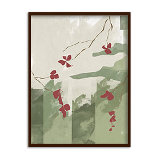 Gulmohar 3  Wall Art | Nature Wall Artwork | Abstract Canvas Painting for Wall | Wall Decor | Wall Painting